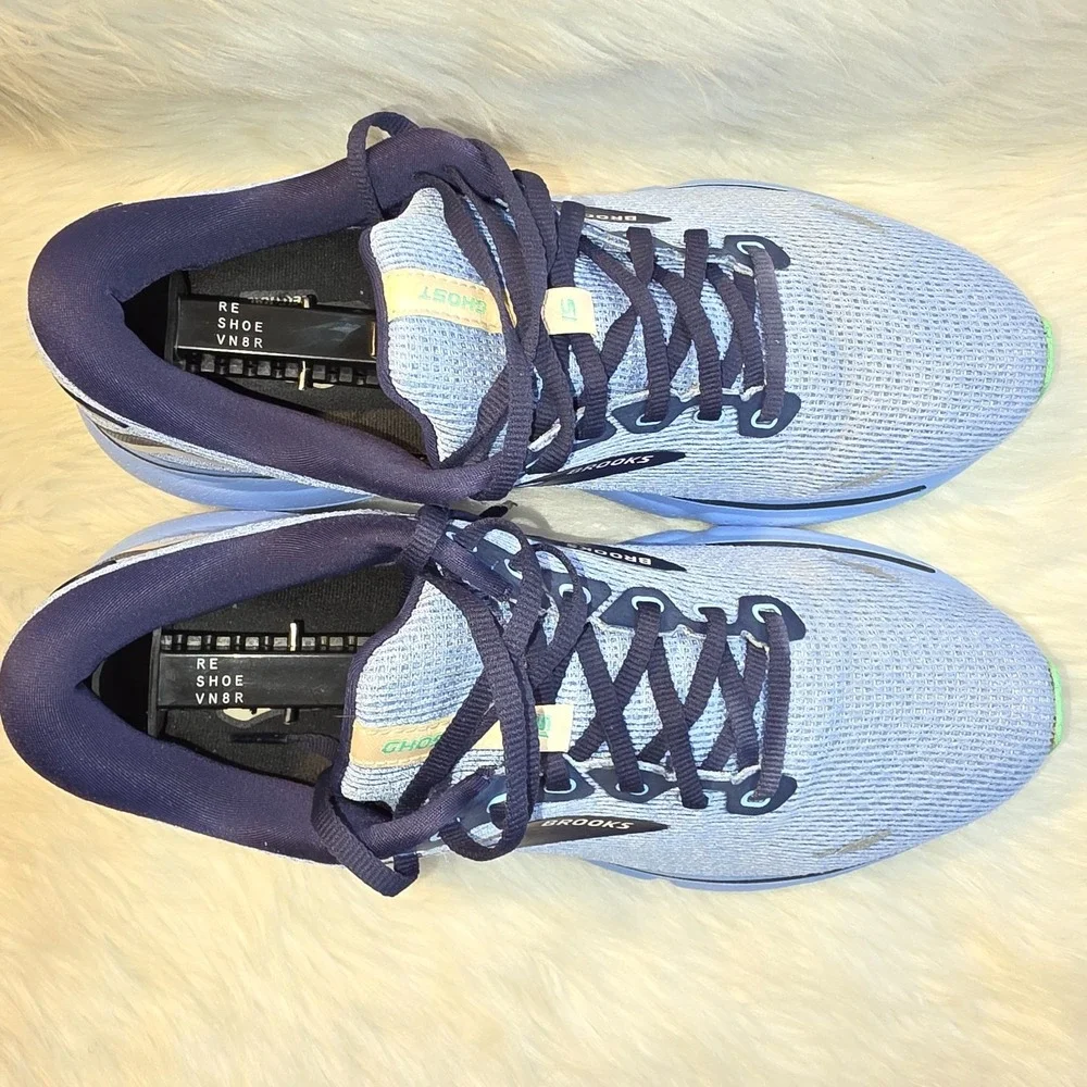 Women's Running Shoes - Size 11.5 - Brooks Ghost 15 — Vista Blue/Peacoat - 12038